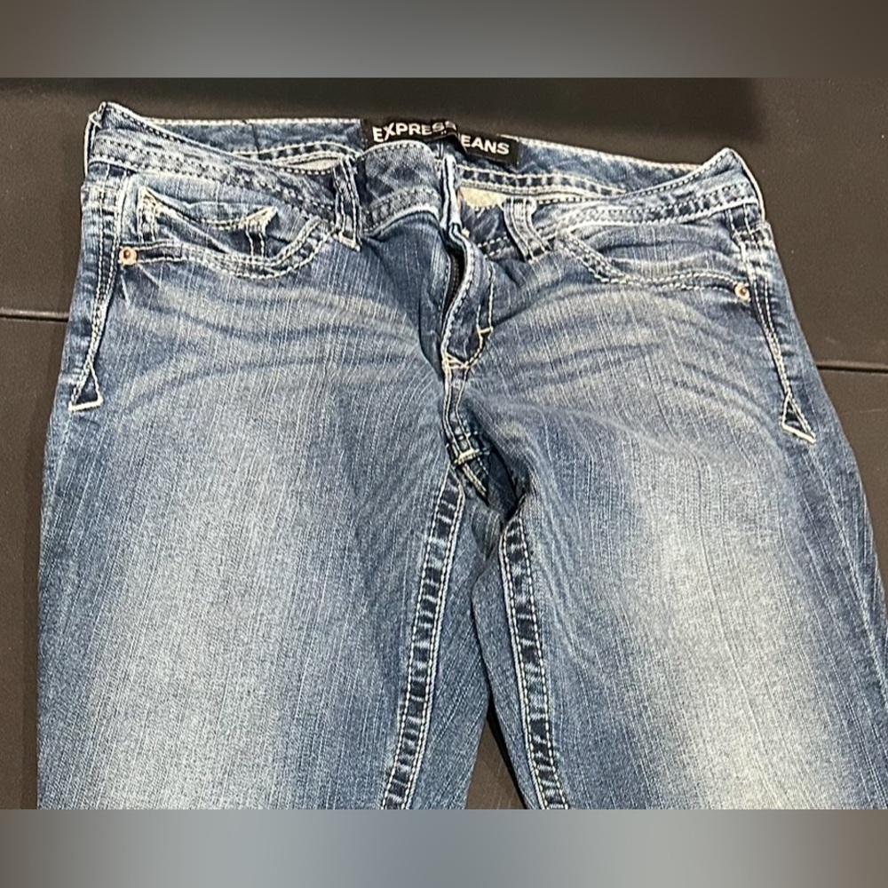 Express Women's Blue Boot Cut Jeans